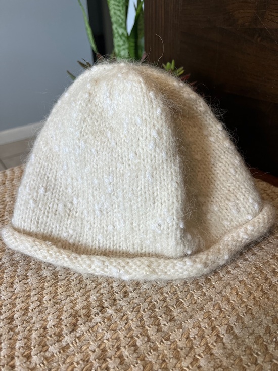Hand Crafted Accessories - Hand Knit Mohair Beanie Hat